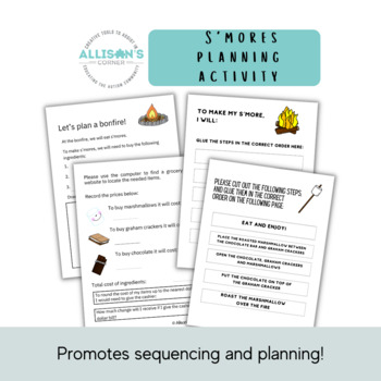 Preview of Freebie! - S'mores Planning Activity