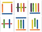 S014 (GOOGLE): PATTERNS (popsicle sticks) 24 cards only (4pgs) 