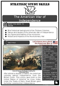 Preview of S3 American War of Independence Source-based Activities