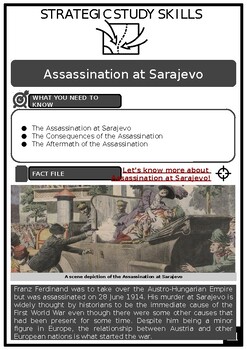 Preview of S3 Assassination in Sarajevo Source Based Activities w/Answers