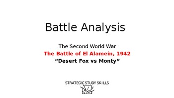 Preview of S3 Battle Analysis - Battle of El Alamein, 1942