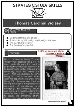 Preview of S3 Cardinal Wolsey Source-based Activities w/Answers