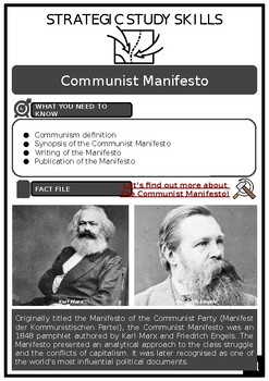 Preview of S3 Communist Manifesto Source Based Activities w/Answers