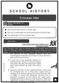 Preview of S3 Crimean War Source Based Activities
