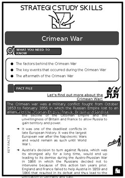 Preview of S3 Crimean War Source Based Activities w/Answers