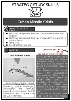 13 Days Cold War Cuban Missile Crisis 1960's Writing Activity BUNDLE US  History