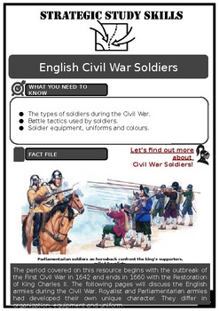 Preview of S3 English Civil War Soldiers Source-based Activity
