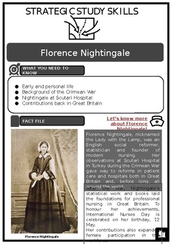 Preview of S3 Florence Nightingale Source Based Activities w/Answers