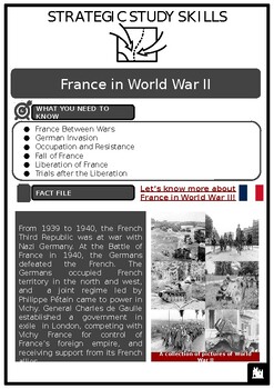 Preview of S3 France in WWII Source Based Activities w/Answers