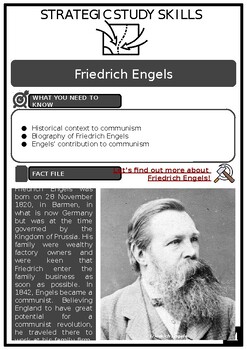 Preview of S3 Friedrich Engels Source Based Activities w/Answers