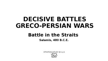 Preview of S3 Greco-Persian Wars: Battle of Salamis, 480 B.C.E.