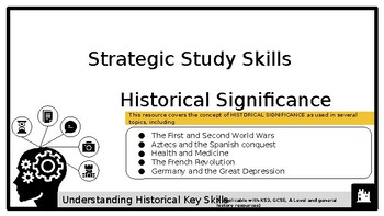 Preview of S3 Key History Skills: Historical Significance