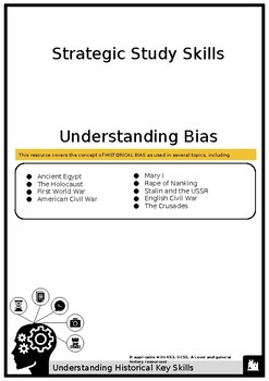 Preview of S3 Key History Skills: Understanding Bias Handout