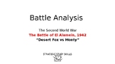 S3 MHC Battle Analysis of El Alamein (WW2 N. Africa), 1942