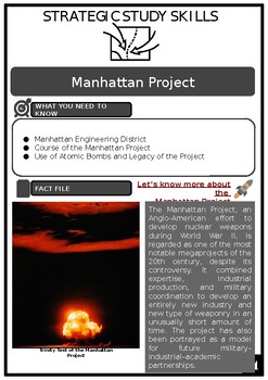 Preview of S3 Manhattan Project Source Based Activities w/Answers