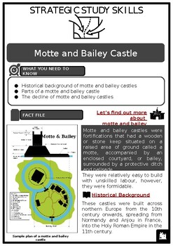 Preview of S3 Motte and Bailey Castle Source Based Activities w/Answers