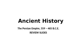 Preview of S3 Persian Empire 559-465 B.C.E. Review PPT
