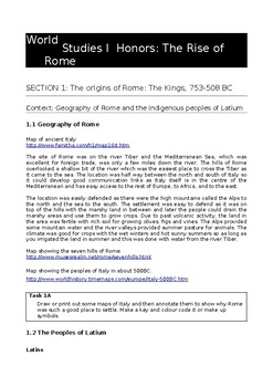 Preview of S3 Roman Kings, Rise of Rome, and Hannibal Workbook