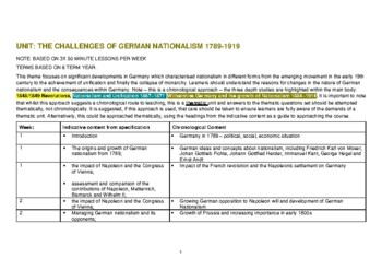Preview of S3 The Challenges of German Nationalism (1848-1945) Thematic Unit