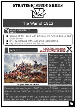 Preview of S3 The War of 1812 Source-based Activities