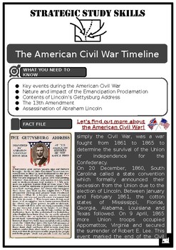 S3 U.S. Civil War Source-based Activities and Answers by Strategic ...