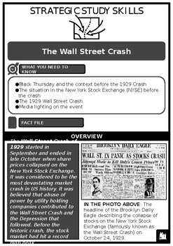 Preview of S3 Wall Street Crash Source-based Activities w/Answers