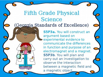 Preview of S5P3a. b. George Standards of Excellence Powerpoint with Guided Notes and Key