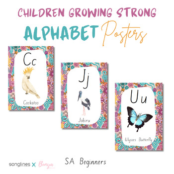 Preview of SA Alpahbet Posters | Children Growing Strong | Aboriginal Art