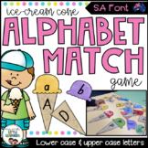 SA Font Alphabet Match Game (Ice Cream Cones)