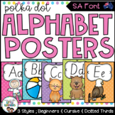 SA Font Alphabet Posters {Polka Dot}