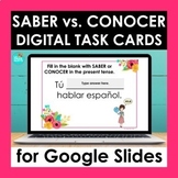 SABER vs CONOCER Google Slides | Spanish Digital Task Cards