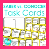 SABER vs CONOCER Spanish Task Cards | Spanish Review Activity
