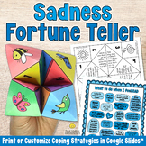 SADNESS FORTUNE TELLER Character Building Game, Emotional 