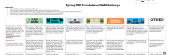 Preview of SAE Challenge Choice Board