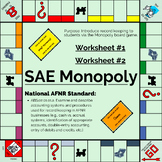 SAE Monopoly Worksheets