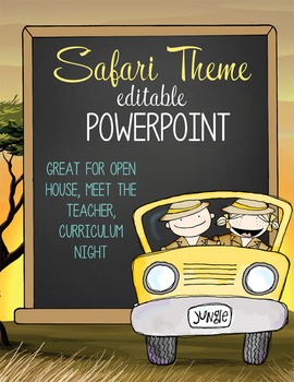 Preview of SAFARI - PowerPoint, Open House, Curriculum Night, Meet the Teacher