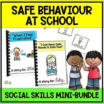 Preview of SAFE BEHAVIOUR AT SCHOOL SOCIAL NARRATIVE BUNDLE