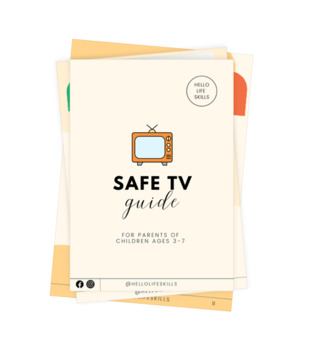 Preview of SAFE TV Guide [pre-k, kindergarten, grades 1 & 2)
