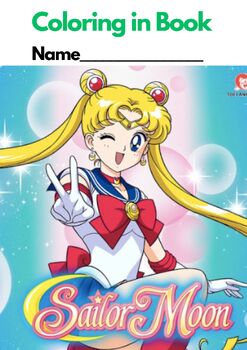 Preview of SAILOR MOON - (MANGA) COLORING in Book (36 pages) US Spelling
