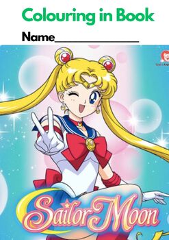 Preview of SAILOR MOON - (MANGA) COLOURING in Book (36 pages) UK Spelling