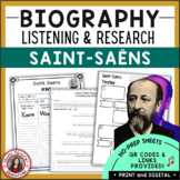 SAINT-SAENS Music Listening Activities and Biography Resea
