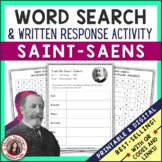 SAINT-SAENS Music Word Search and Biography Research Activ