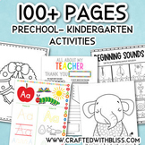 SALE 100+ Preschool- Kinder Activities Workbook, Preschool