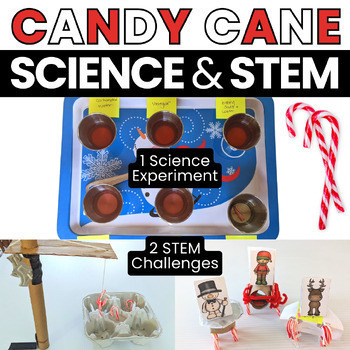 Preview of Candy Cane Science and STEM BUNDLE