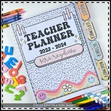 SALE 50% 48 HOURS | TEACHER PLANNER RETRO GROOVY THEME 2023-2024