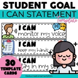 SALE 50% OFF 48 HOURS | STUDENT GOAL SETTING - I CAN STATEMENT
