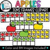 Apple Tens Frames Clipart {Counting Clipart}