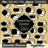 Frames 3 Ways: White, Transparent, and Black and White Big