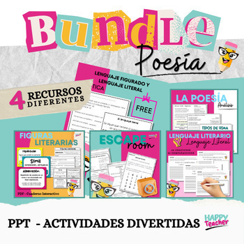 Preview of Bundle - Recursos Literarios  y La poesía