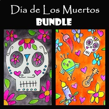 Preview of DIA DE LOS MUERTOS | Sugar Skull Drawing & Painting | Day of the Dead BUNDLE